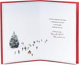 UK Greetings Christmas card featuring festive holiday design, ideal for sending seasonal greetings to loved ones.