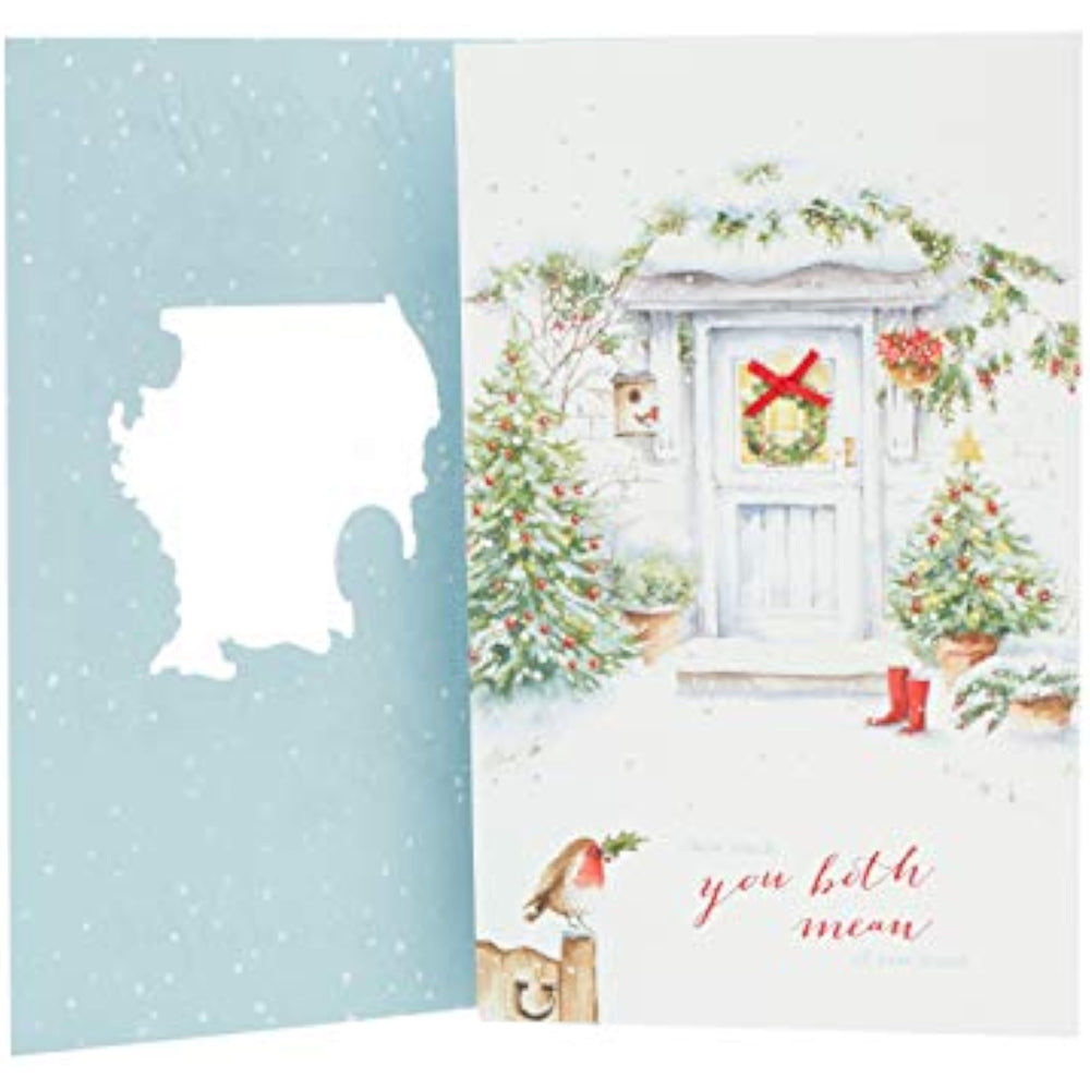 UK Greetings To Both of You Christmas Cards, festive greeting cards with holiday design from UK Greetings brand.