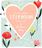 UK Greetings Mother’s Day greeting card for step mum, featuring heartfelt message and floral design, part of UK Greetings greeting cards collection.