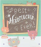 UK Greetings thank you card for the best head teacher, featuring heartfelt message and colorful design, ideal for teacher appreciation.