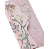 UK Greetings traditional design daughter birthday card featuring colorful floral and heartfelt message for special occasions