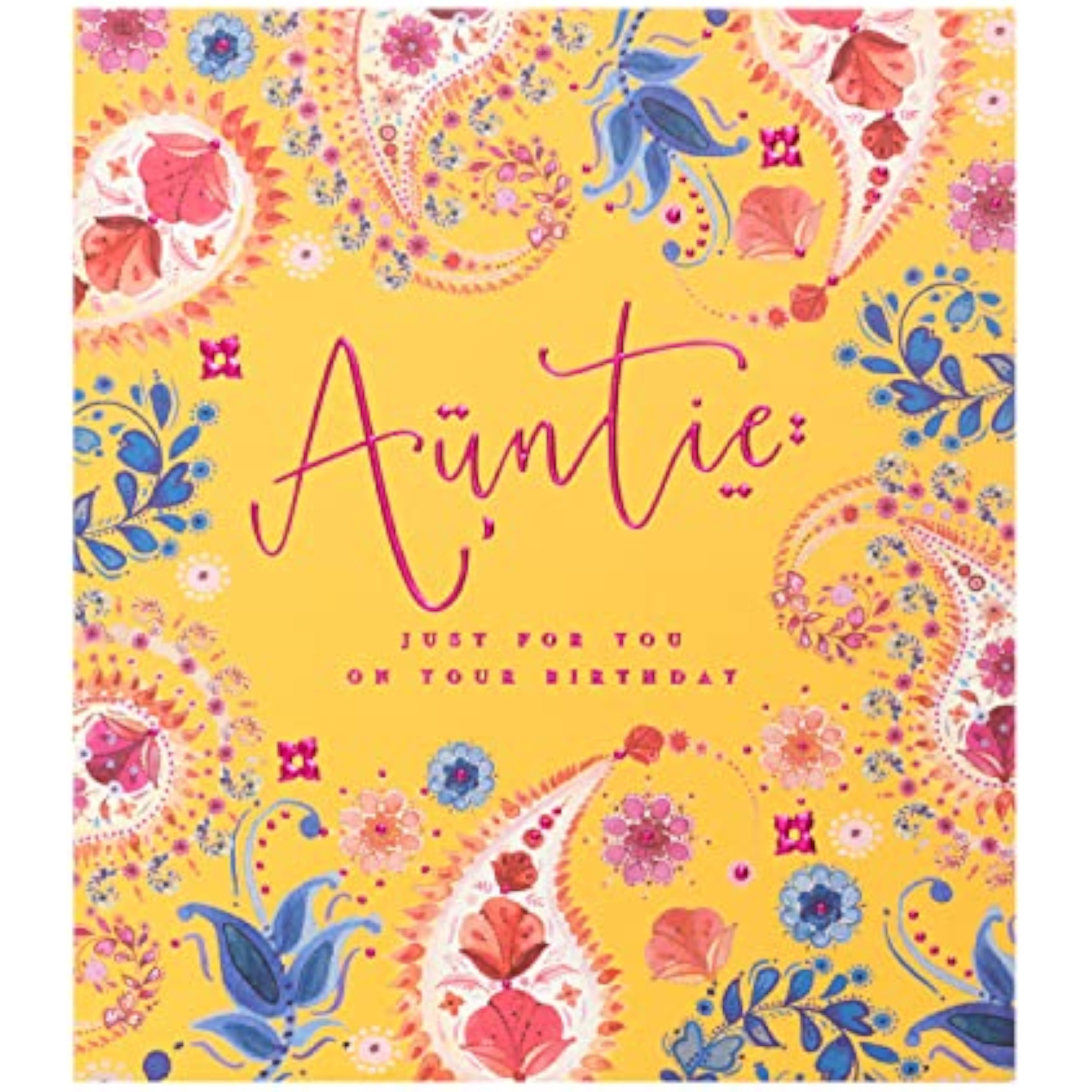 UK Greetings greeting card featuring colorful floral design and heartfelt message, ideal for special occasions or to send warm wishes.