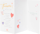 UK Greetings Valentine's Day card for fianc with heartfelt design, featuring romantic imagery on a greeting card.