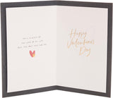 UK Greetings Valentine's Day card for fianc with large heart design, featuring romantic greeting on greeting card.