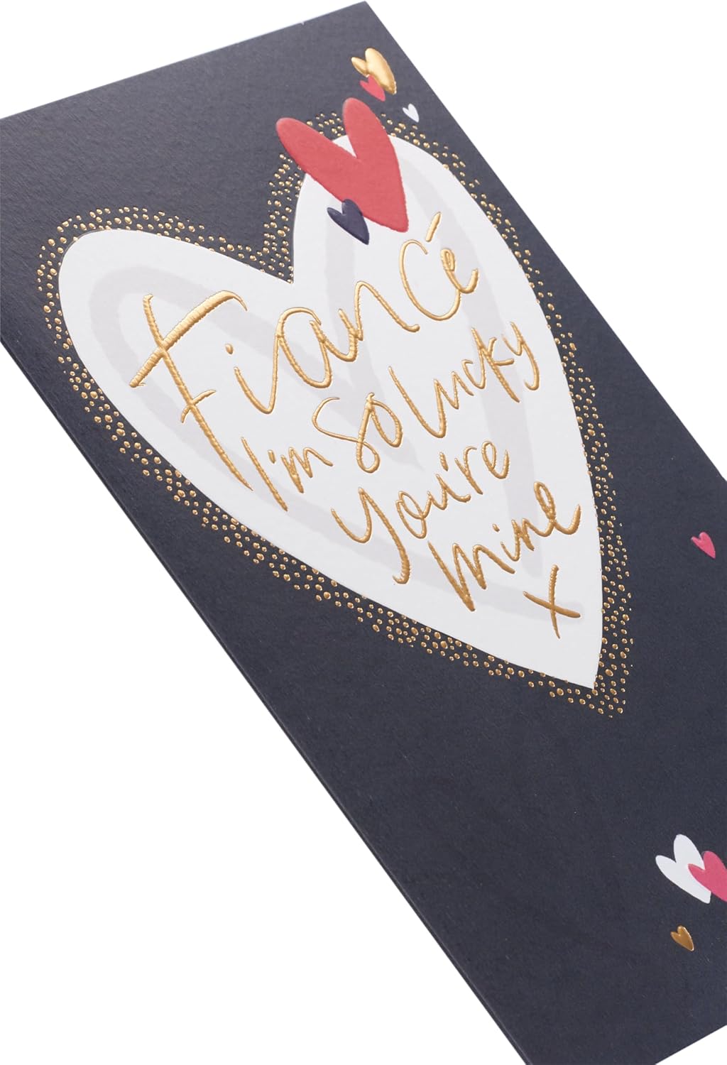UK Greetings Valentine's Day card for fianc with large heart design, featuring romantic imagery suitable for the occasion.