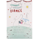 UK Greetings Valentine's Day card for fiancé with cute sketch design and romantic message, perfect for expressing love.