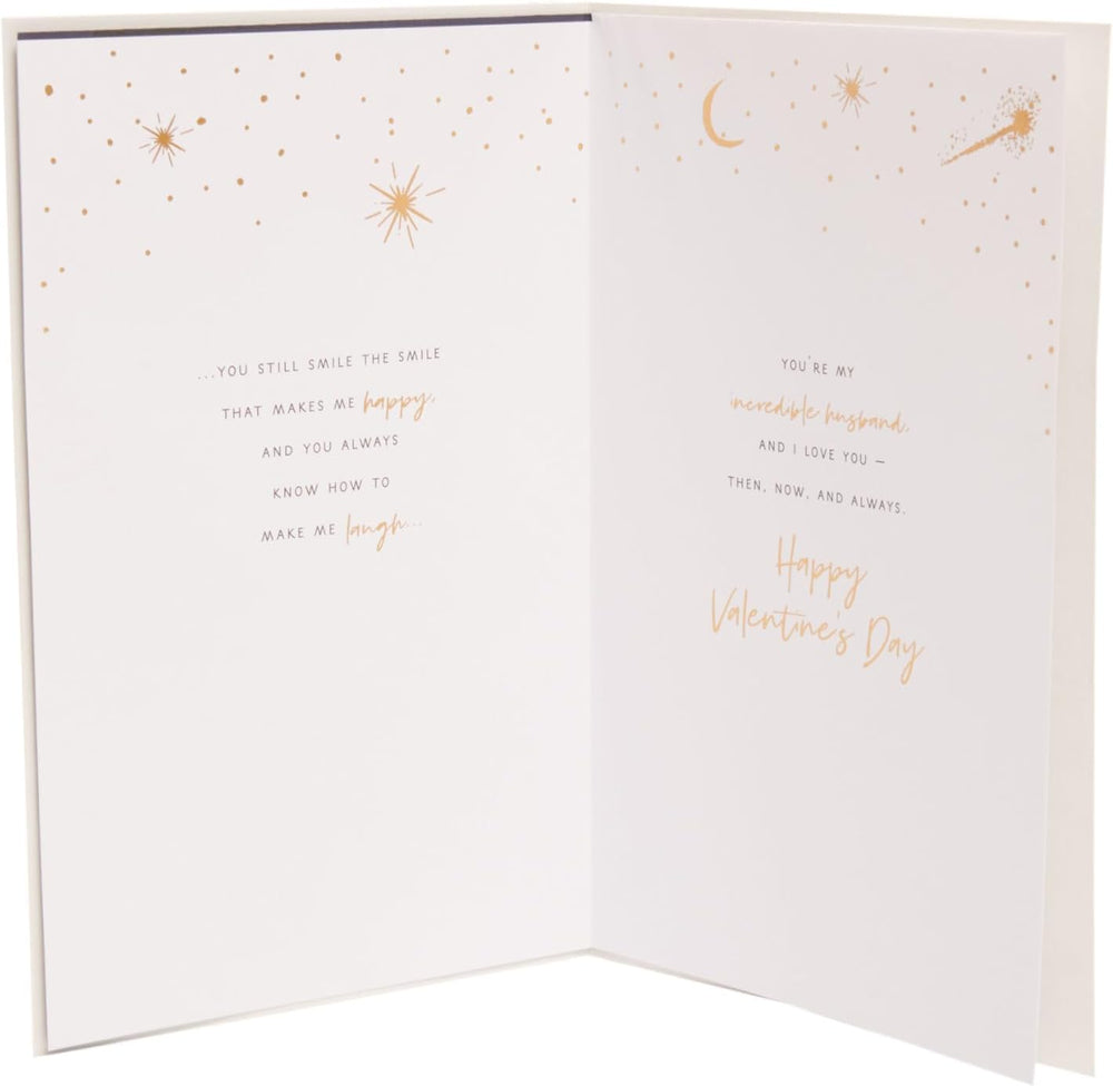 UK Greetings Valentine's Day card for husband featuring a beautiful design, perfect for expressing love on special occasions.