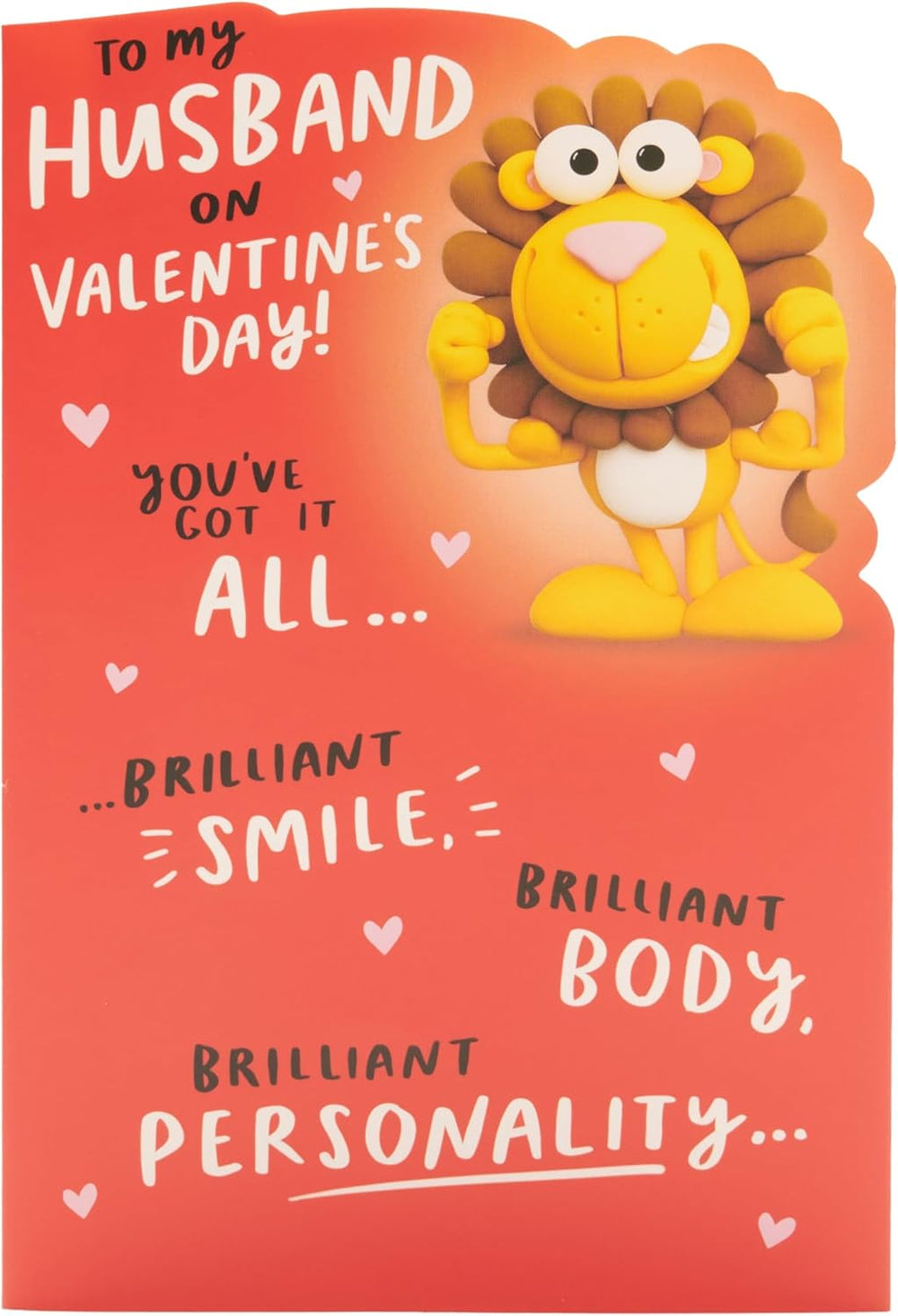 UK Greetings Valentine's Day card for husband featuring a humorous design, perfect for expressing love and fun on Valentine's Day.