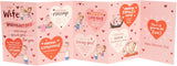 UK Greetings Valentine's Day card for wife featuring a cartoon rhyme design, colorful and charming greeting card for special occasions.