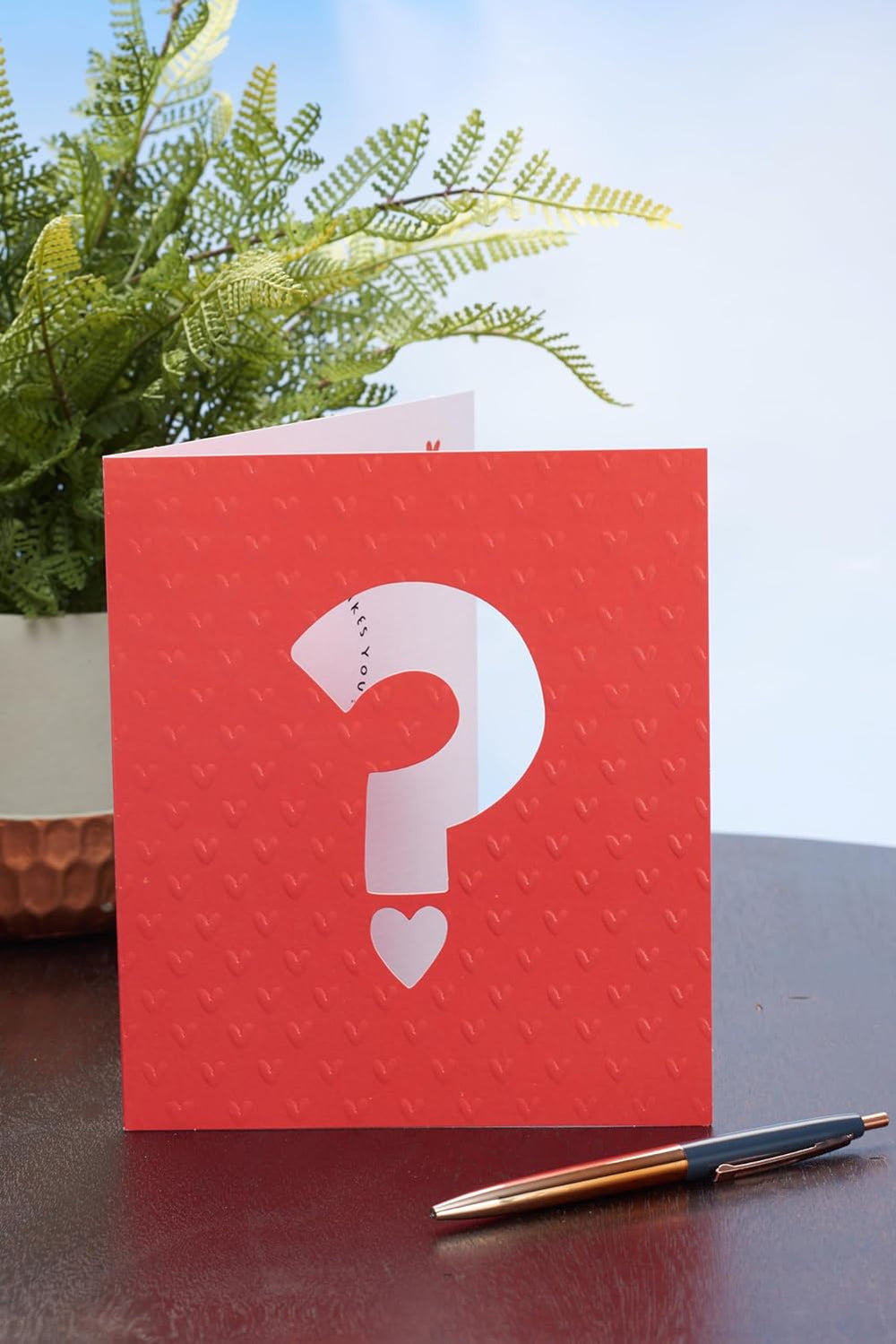 UK Greetings Valentine's Day card for him featuring romantic design, from a secret admirer, perfect for expressing love on special occasions