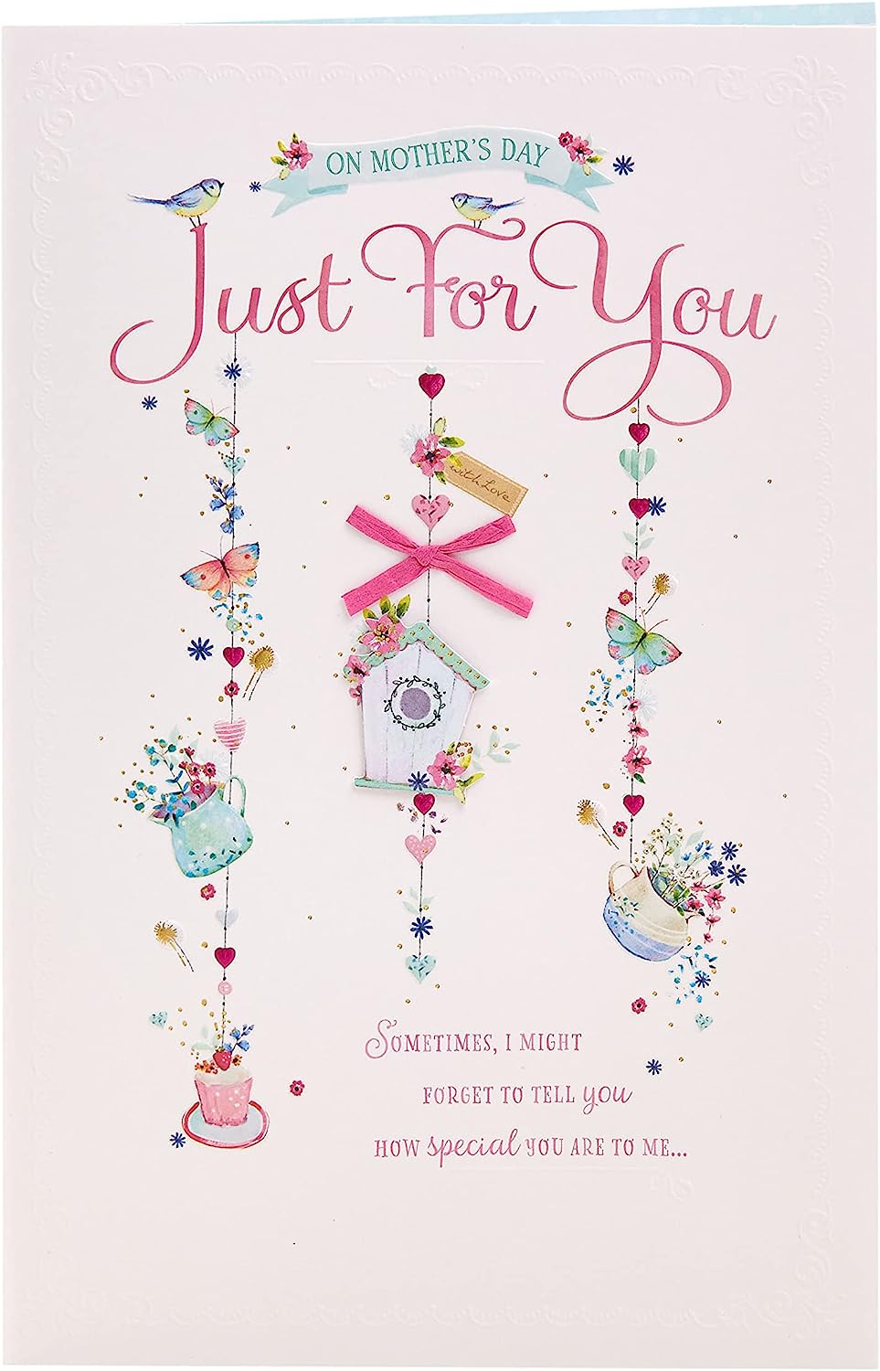 UK Greetings vintage design Mother's Day card featuring floral artwork and elegant typography, perfect for celebrating moms.