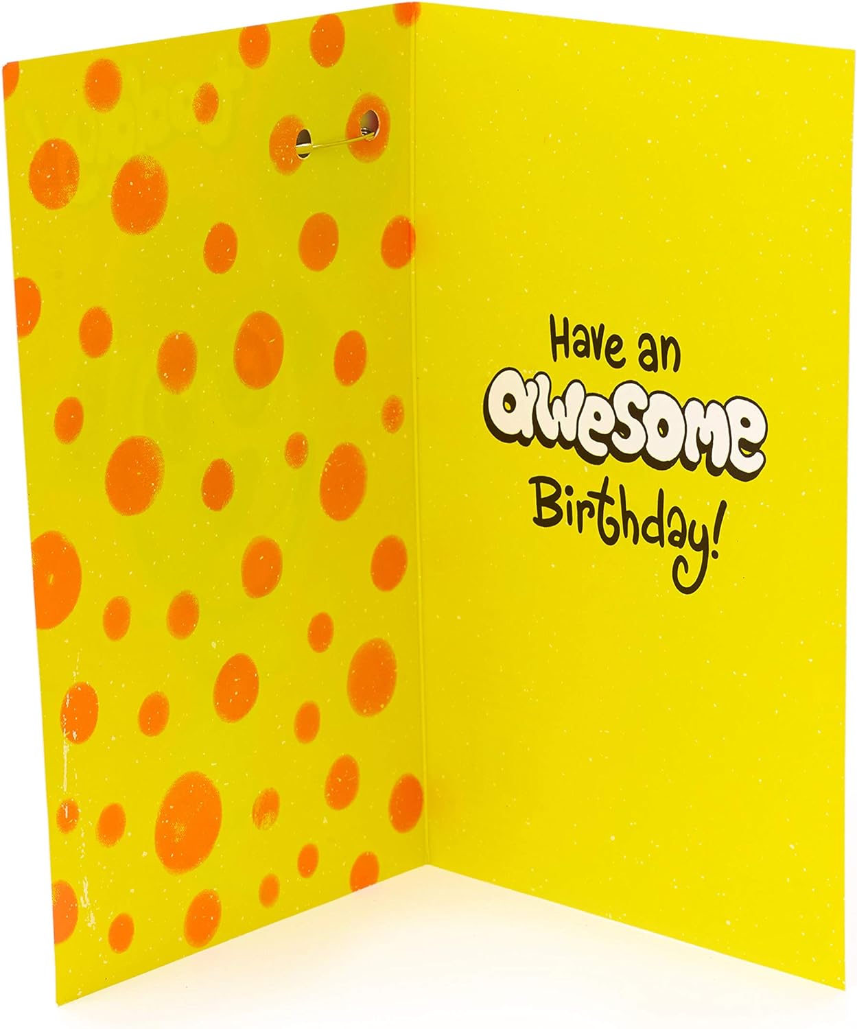 UK Greetings Wacky Dog 10th Birthday Card with badge, featuring colorful cartoon dog design, perfect for a child's birthday celebration.