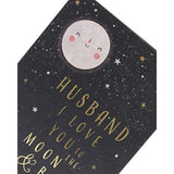 UK Greetings husband anniversary greeting card with elegant watermark design, ideal for celebrating special marital milestones.