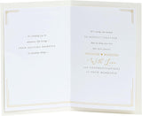 UK Greetings wedding greeting card for him, her, or friend featuring a poetic design, ideal for special wedding occasions.