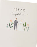 UK Greetings wedding congratulations card for bride and groom, featuring elegant design and heartfelt message for special wedding wishes.