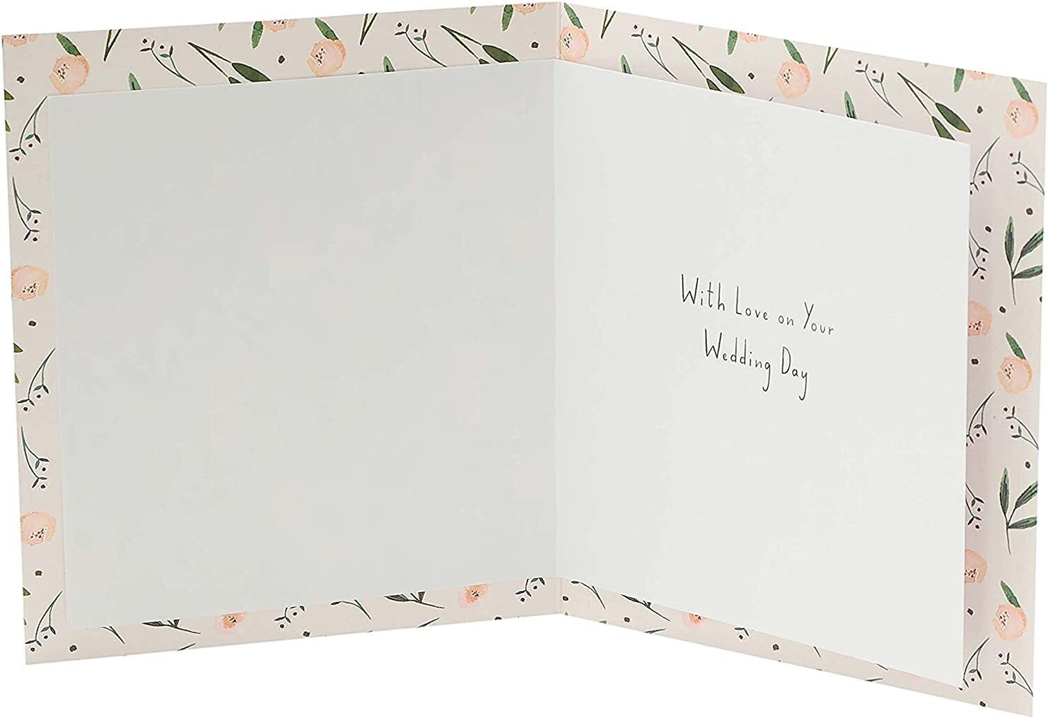 UK Greetings wedding congratulations card for bride and groom, featuring elegant design and heartfelt message for special occasion.