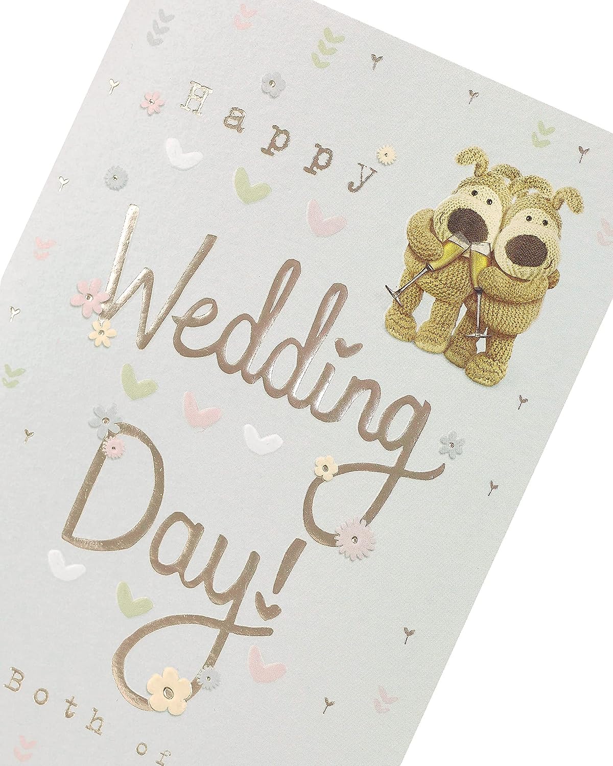 UK Greetings Wedding Day Boofles Toast Card, a colorful greeting card featuring Boofles for wedding celebration.