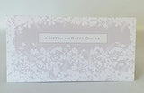 UK Greetings wedding gift money wallet and greeting card featuring elegant wedding design and space for cash or messages.