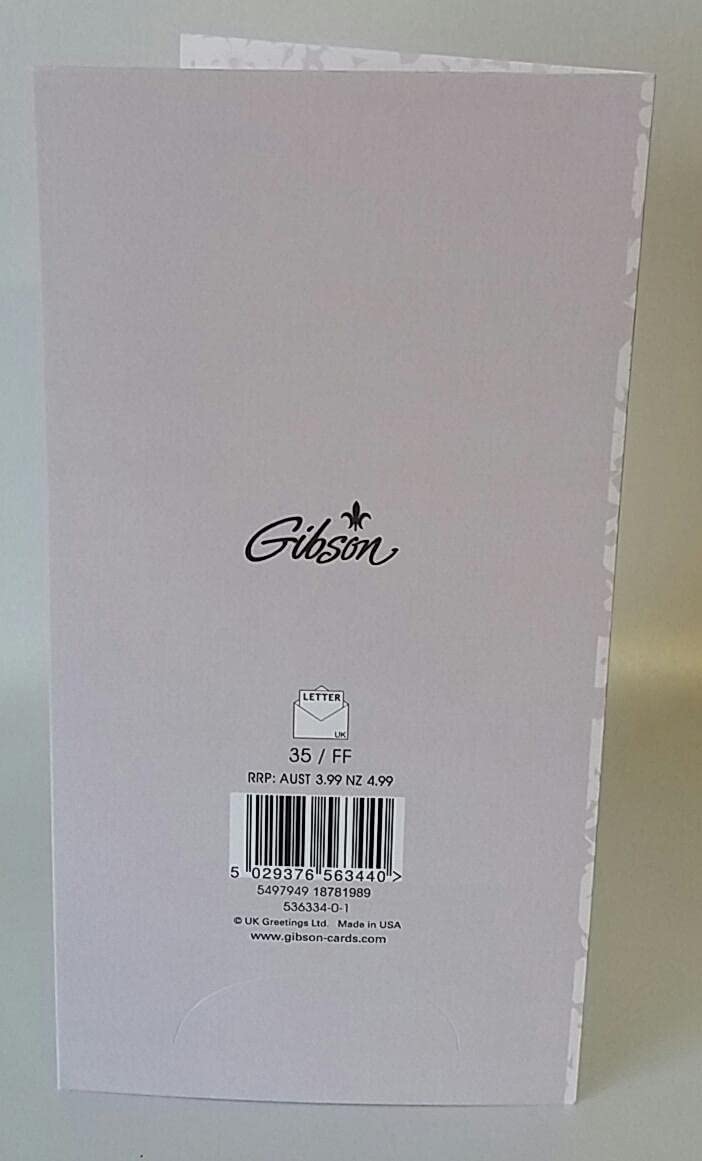 UK Greetings wedding gift money wallet and greeting card with elegant design, perfect for wedding celebrations.