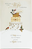 UK Greetings Wife Christmas Card featuring festive holiday design, perfect for sending warm holiday wishes to your wife.