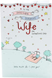 UK Greetings wife Valentine’s Day card with envelope featuring a sweet, romantic design for special occasions.