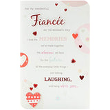 UK Greetings fiancé Valentine’s Day greeting card with a wonderful design, featuring romantic and decorative elements.