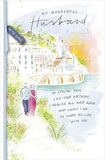 UK Greetings Wonderful Husband birthday greeting card featuring colorful design and heartfelt message for special occasions