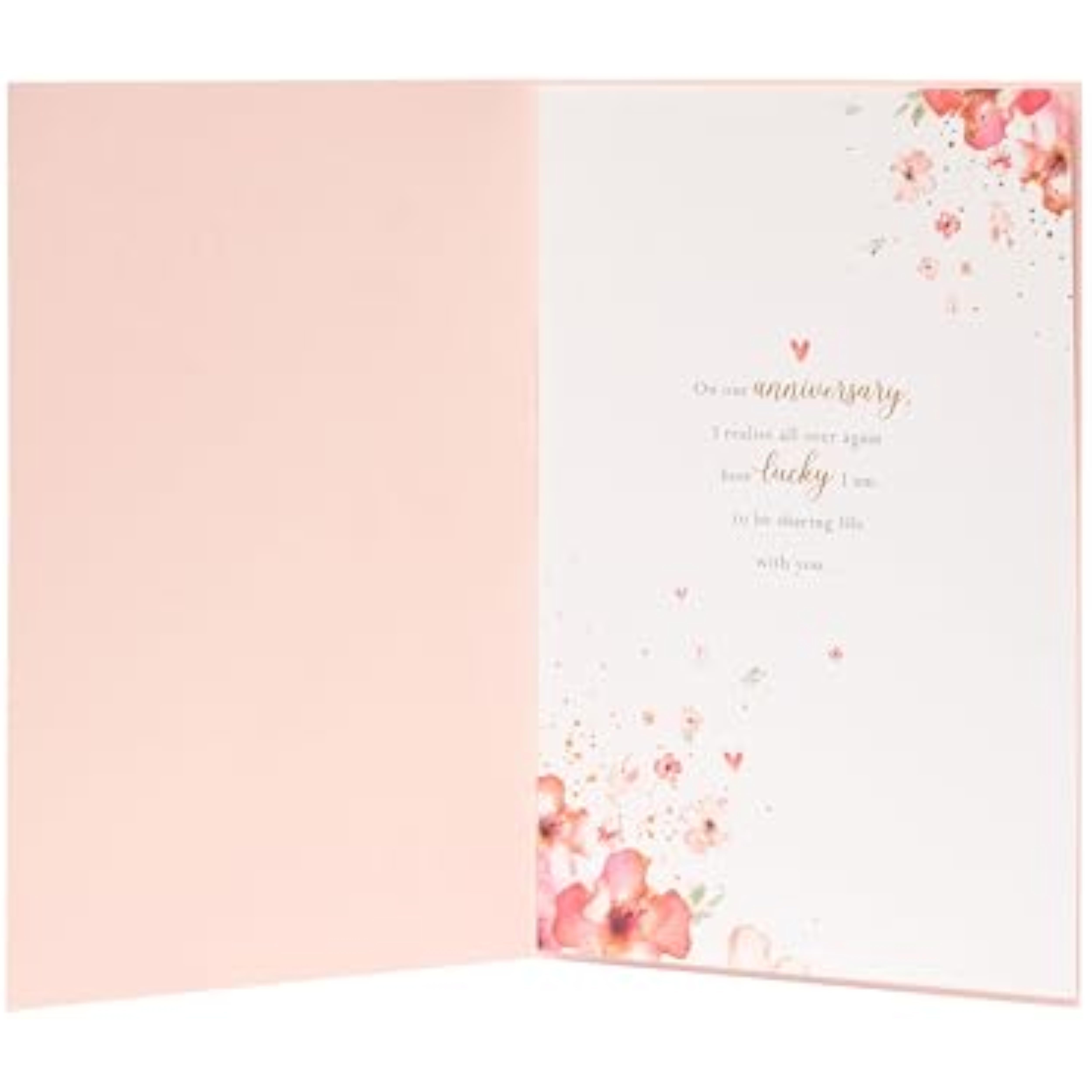 UK Greetings wedding anniversary greeting card for wife featuring an elegant and heartfelt design perfect for special celebrations.
