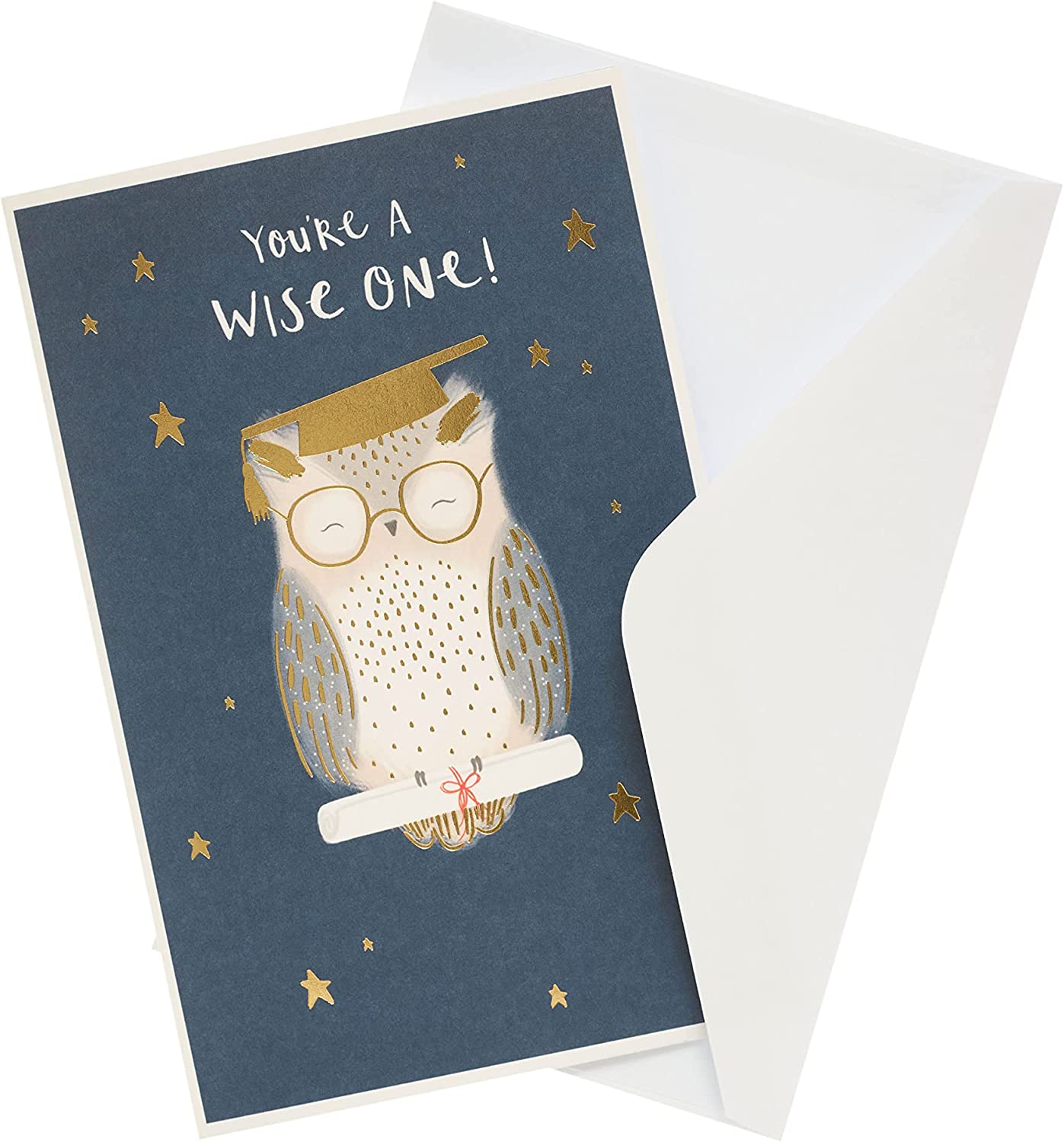 UK Greetings exam success greeting card featuring cheerful design for GCSE, A-Level, and university graduation celebrations.