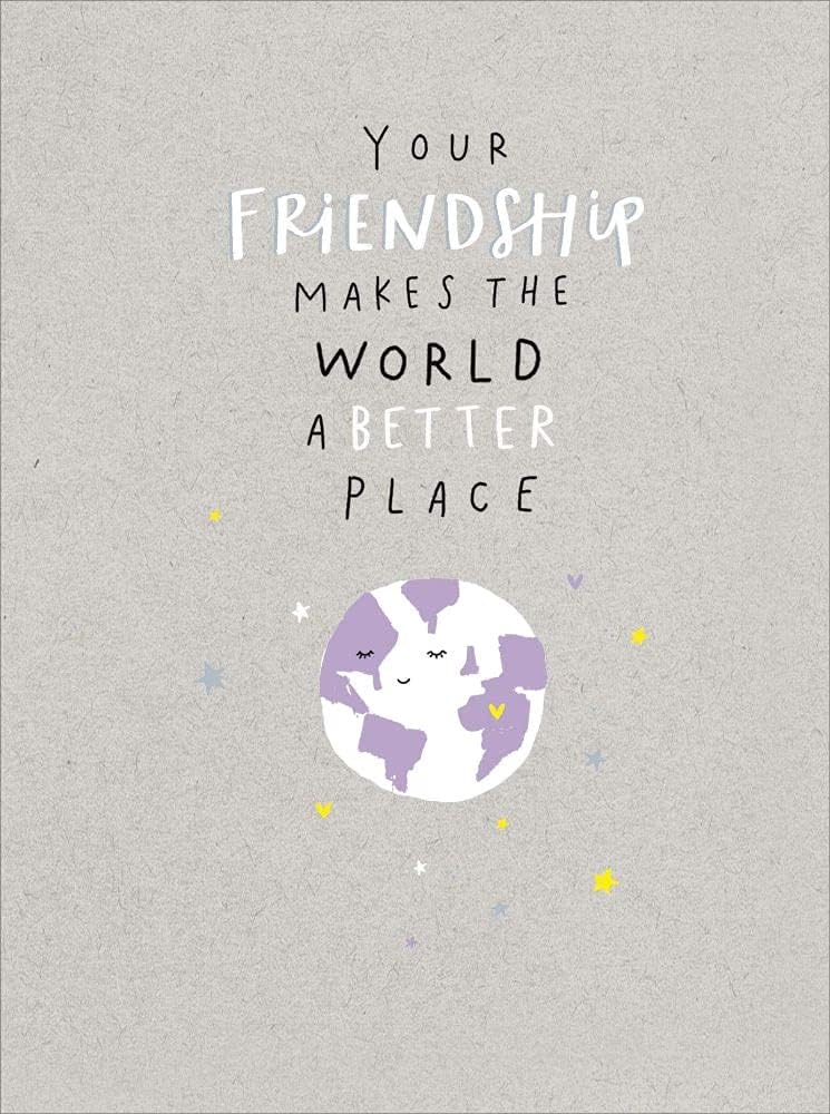 UK Greetings friendship greeting card with floral design, blank inside for any occasion, celebrating the joy of friendship.