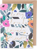 UK Greetings floral Mother's Day card featuring a heartfelt message for mum with colorful flower illustrations.