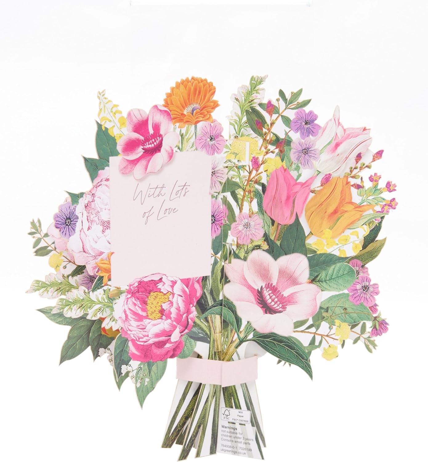 UK Greetings Mother's Day Card for Her featuring a beautiful bouquet design with vibrant flowers and elegant lettering.