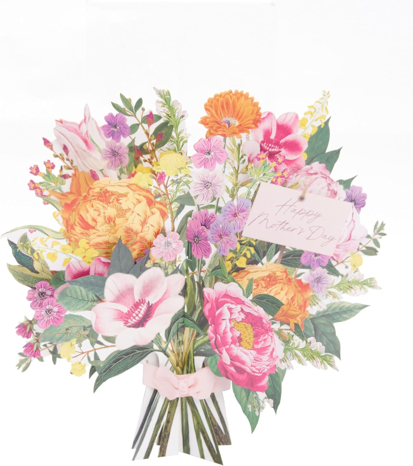 UK Greetings Mother's Day Card for Her featuring a beautiful bouquet design, with floral artwork and heartfelt message inside.