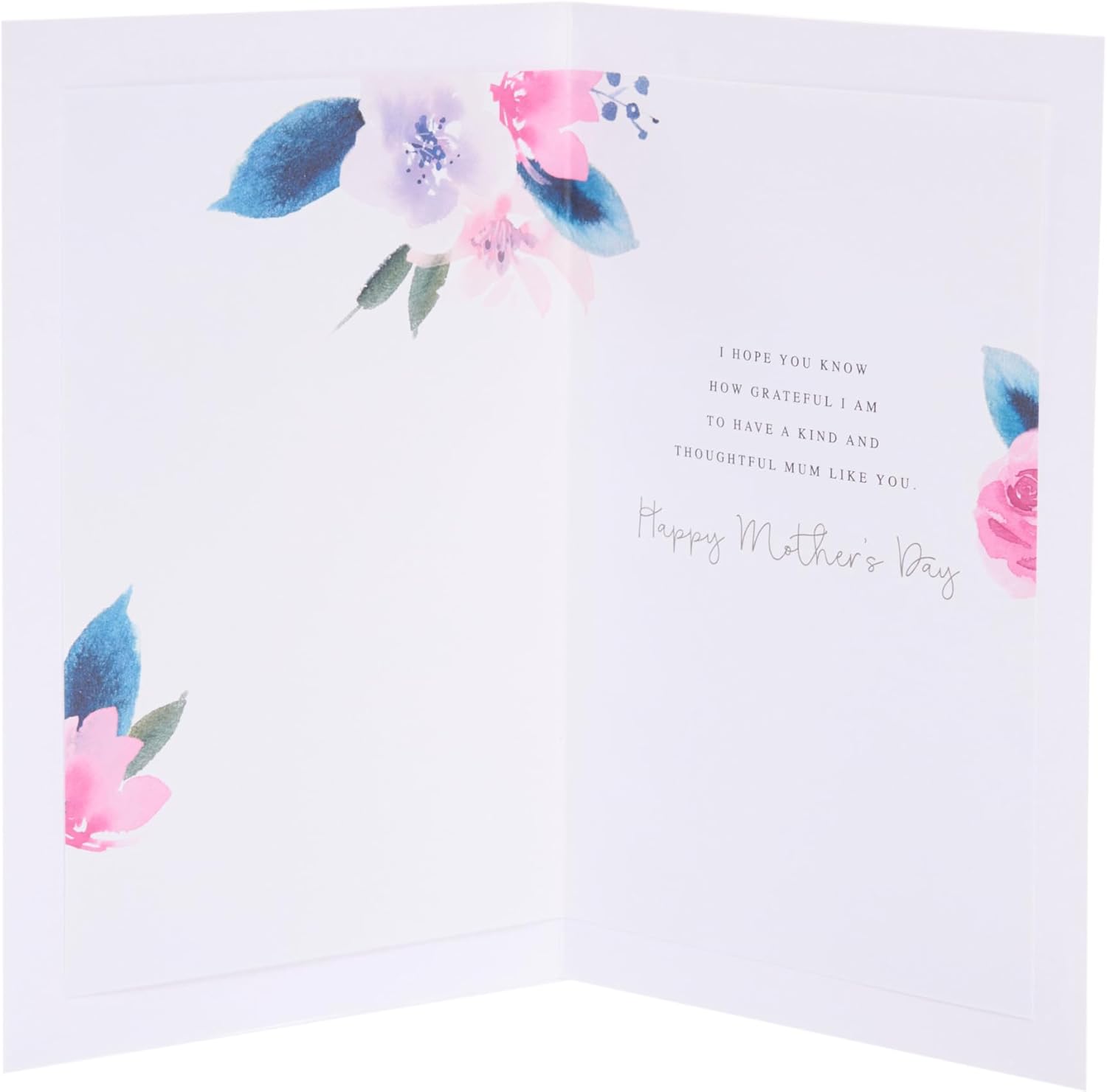UK Greetings Mother's Day Card for Mum from Son featuring a colorful floral bouquet design.