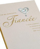 UK Greetings romantic greeting card for fiancée, featuring a romantic design perfect for expressing love to her.