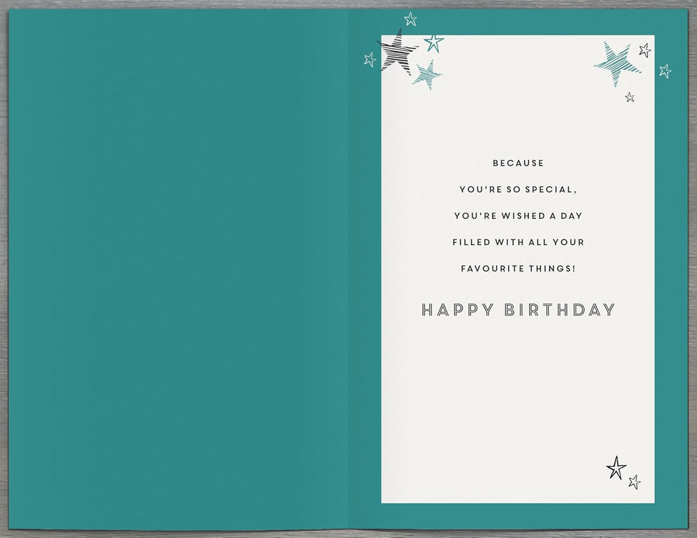 UK Greetings 50th birthday card for grandson, featuring a stylish and thoughtful design, part of the stationery milestone greeting collection.