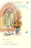 UK Greetings religious Easter card featuring Easter blessings, with a beautiful design, ideal for sending heartfelt holiday wishes.