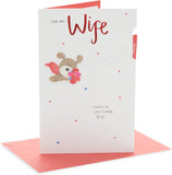 UK Greetings birthday card for wife featuring an elegant and heartfelt design, perfect for expressing love and celebration.