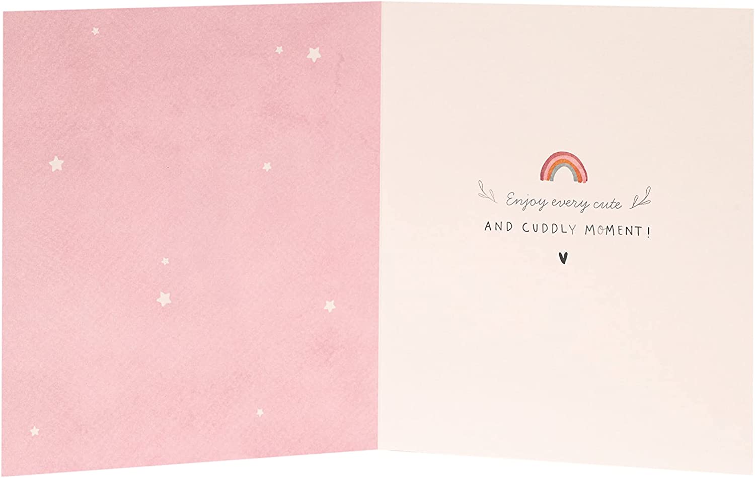 UK Greetings Congratulations It's a Girl New Baby Cards, elegant stationery with festive designs for celebrating a new arrival.