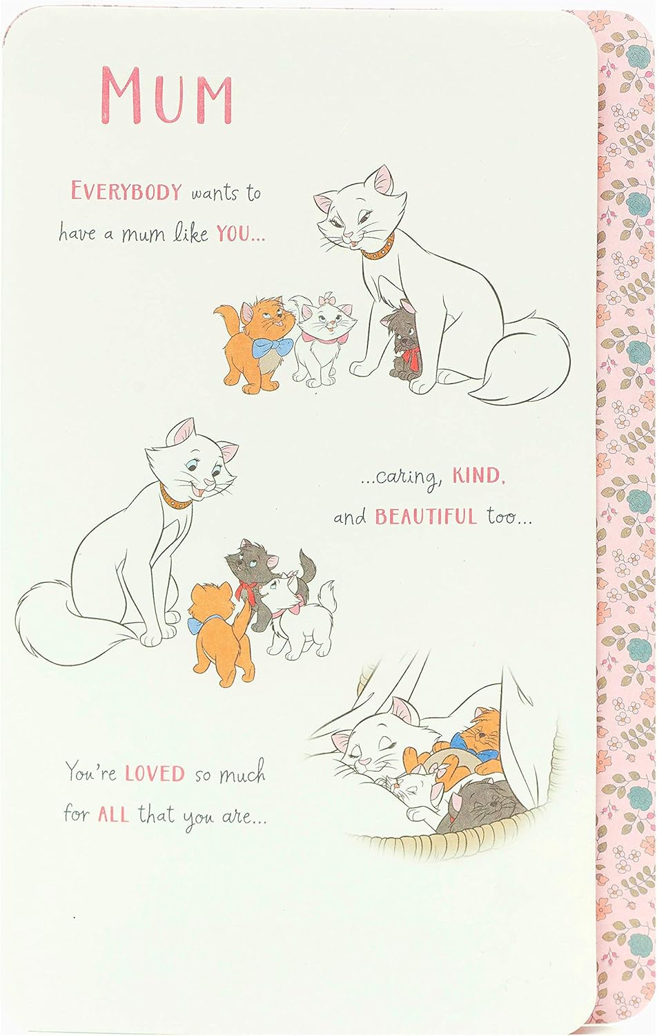 UK Greetings Disney Aristo Cats birthday card featuring colorful feline illustrations for special celebrations.