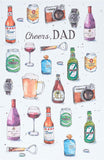UK Greetings Father's Day card for Dad, a stationery greeting card with festive design and heartfelt message.