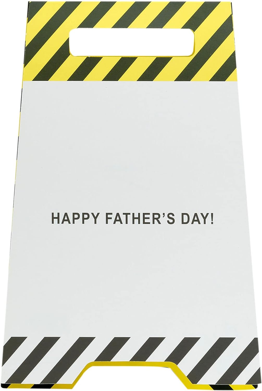 UK Greetings Father's Day card for Dad with humorous design and envelope, featuring colorful illustrations and cheerful text.