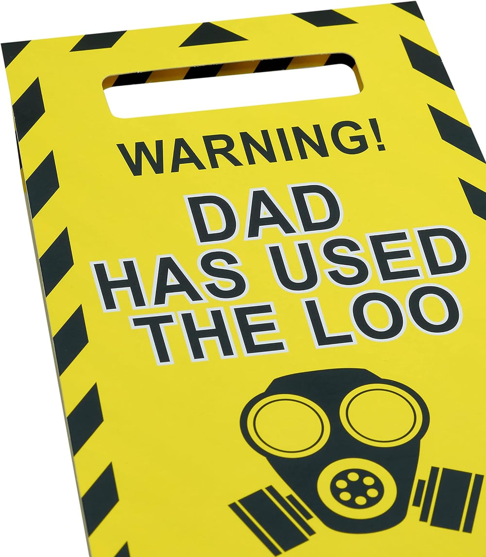 UK Greetings Father's Day card for Dad with humorous design and envelope, featuring colorful graphics and playful typography.