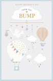 UK Greetings from the Bump Expectant New Mum Mother's Day card featuring a heartfelt design on the front, perfect for celebrating new motherhood.