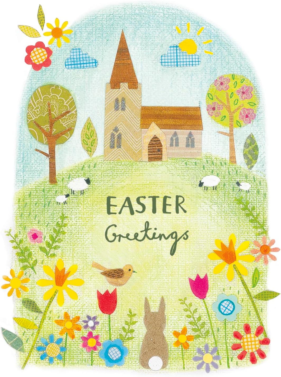 UK Greetings God's Blessings Easter greeting card featuring spring and religious Easter imagery from the stationery collection.