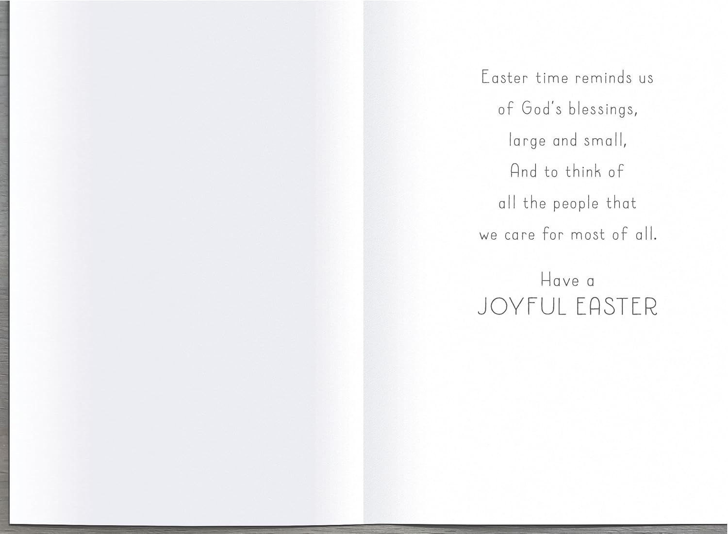 UK Greetings God's Blessings Easter greeting card featuring spring floral design and religious message for Easter celebrations.