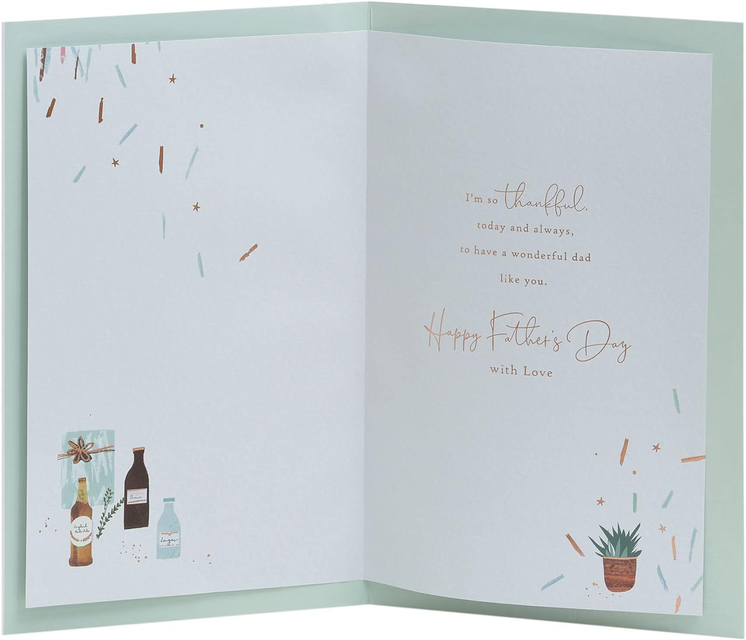 UK Greetings Heartfelt Dad Father's Day Card, featuring heartfelt message and decorative design, designed for special occasions.