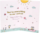 UK Greetings Lovely Wife Mother's Day card, elegant stationery with floral design and heartfelt message for special occasions.