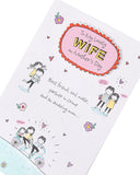 UK Greetings Lovely Wife Mother's Day Card, elegant stationery with floral design, perfect for celebrating Mother's Day.