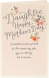UK Greetings Mother's Day card for daughter featuring a 3D effect, decorative stationery with floral and heartfelt design.